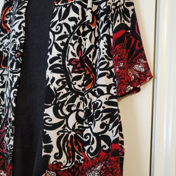 Chico's  flower graphic jacket - Picture 2 of 7